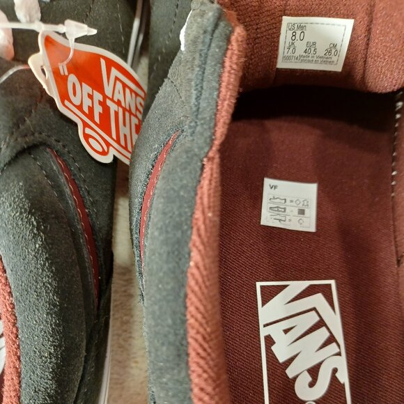 VANS Men's 8/Women's 9.5 Seldan Suede Raven/White VN0A4TZEAJI - Picture 8 of 12